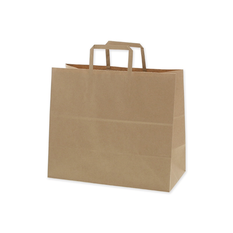 HEIKO 紙袋 H25チャームバッグ 32-7(平手) 未晒無地 50枚/袋