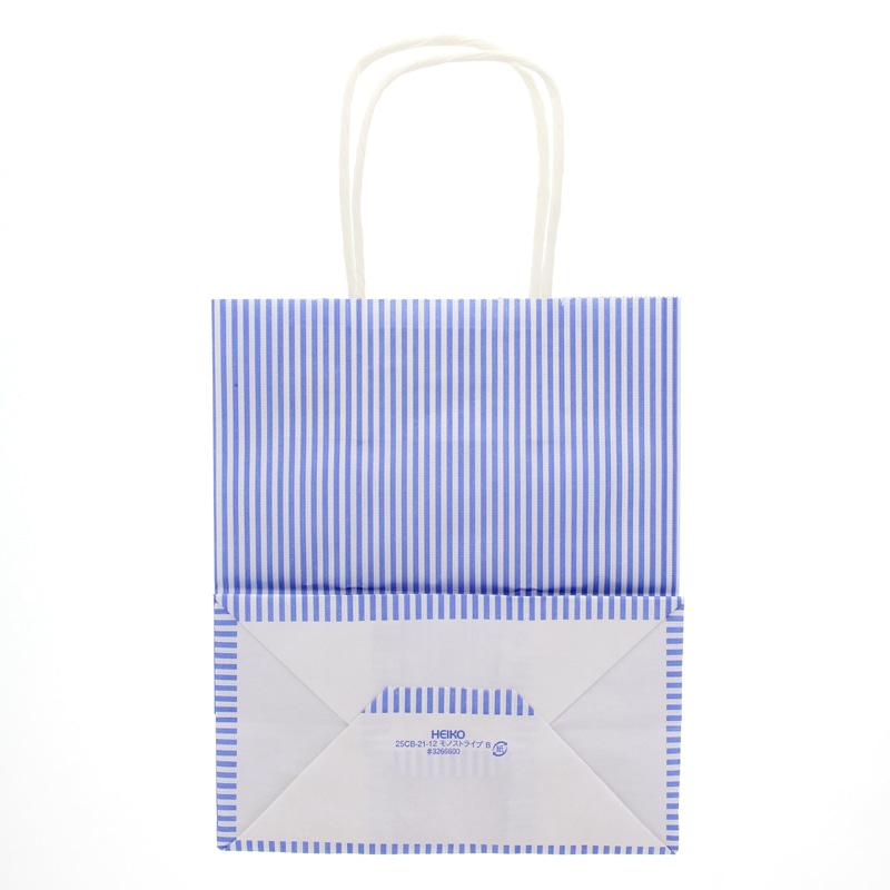 HEIKO 紙袋 25チャームバッグ 25CB 21-12 モノストライプ B 50枚/袋