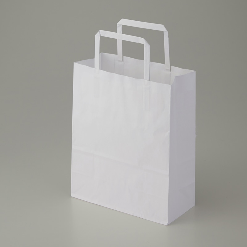 HEIKO 紙袋 H25チャームバッグ 20-1(平手) 晒白無地 50枚/袋