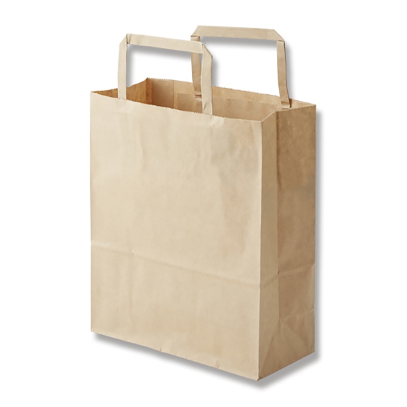 HEIKO 紙袋 H25チャームバッグ 20-1(平手) 未晒無地 50枚/袋