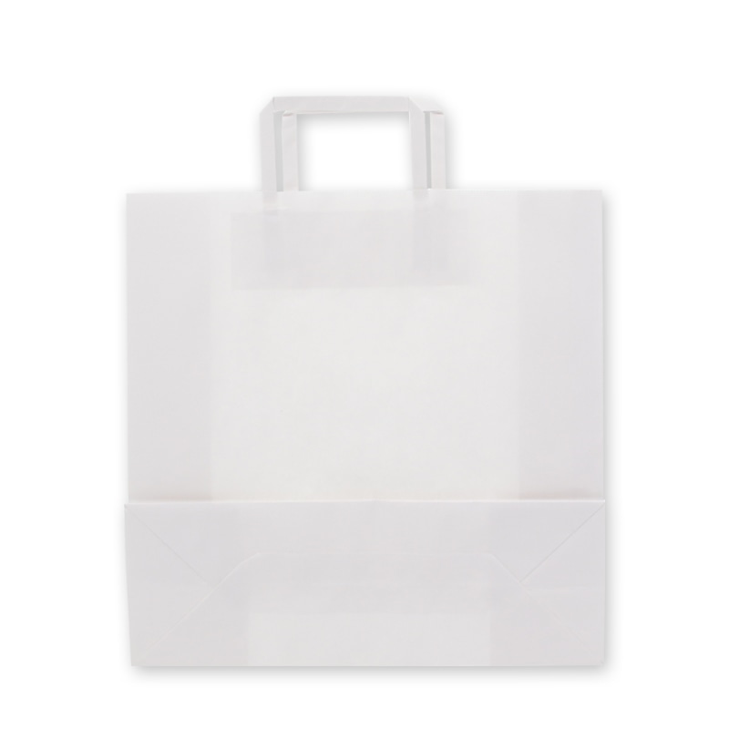 HEIKO 紙袋 H25チャームバッグ 3才(平手) 晒白無地 50枚/袋 003262520