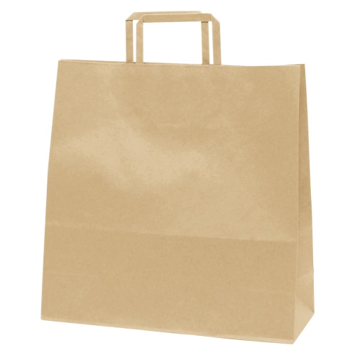 HEIKO 紙袋 H25チャームバッグ 3才(平手) 未晒無地 50枚/袋