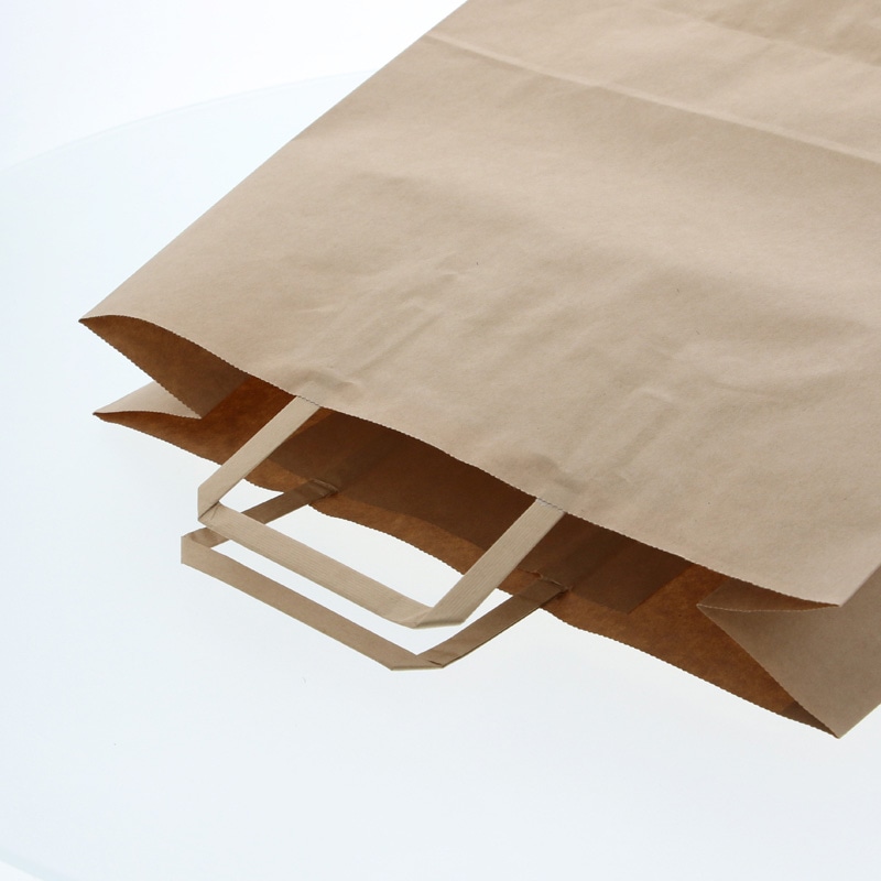 HEIKO 紙袋 H25チャームバッグ 3才(平手) 未晒無地 50枚/袋 003262521