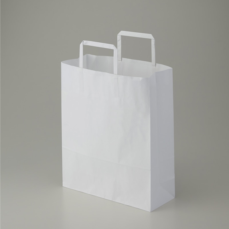 HEIKO 紙袋 H25チャームバッグ 26-4(平手) 晒白無地 50枚/袋