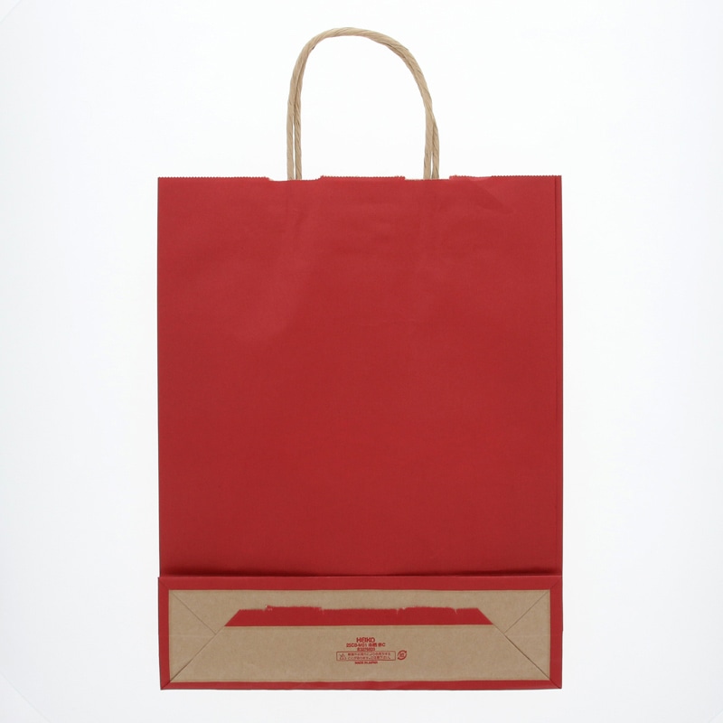 007紙袋 HEIKO 紙袋 25チャームバッグ 25CB MS1 未晒 赤C 50枚/袋 003276803