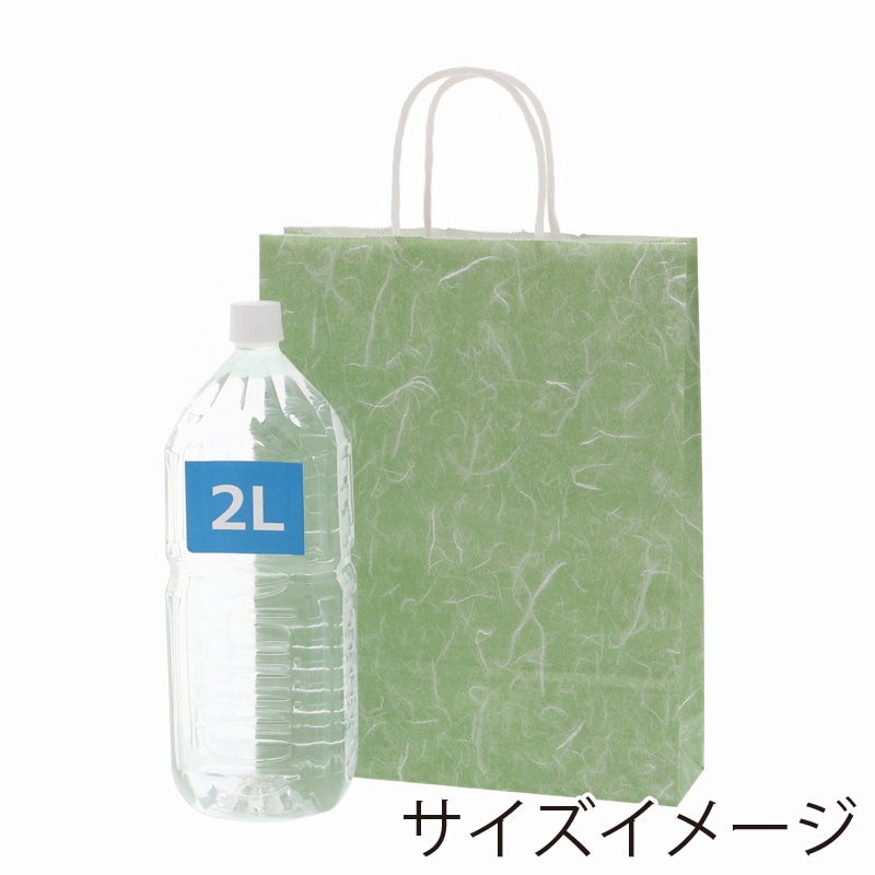 HEIKO 紙袋 25チャームバッグ 25CB MS1 雲竜緑 50枚/袋