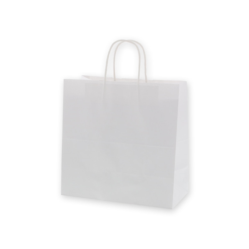 HEIKO 紙袋 25チャームバッグ 25CB W 晒白無地 50枚/袋