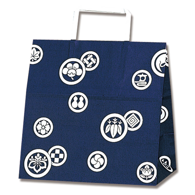 HEIKO 紙袋 H25チャームバッグ E(平手) 紋所 50枚/袋