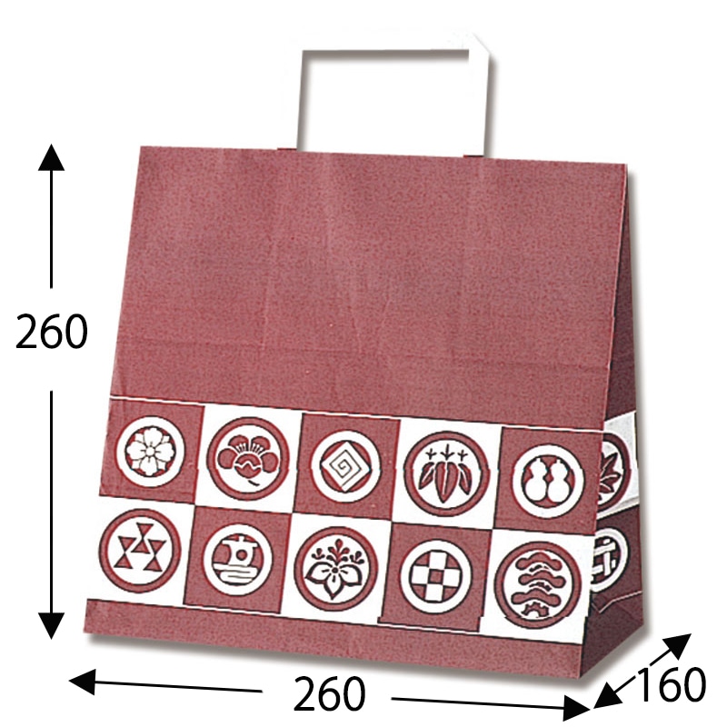 HEIKO 紙袋 H25チャームバッグ E(平手) 御用達 50枚/袋