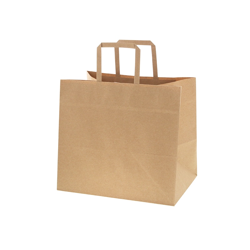 SWAN 紙袋 Nフラットチャームバッグ 300-1(平手) 未晒無地 50枚/袋