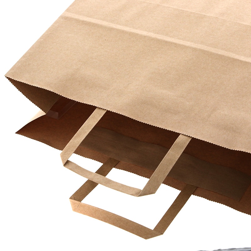 SWAN 紙袋 Nフラットチャームバッグ 340-1(平手) 未晒無地 50枚/袋