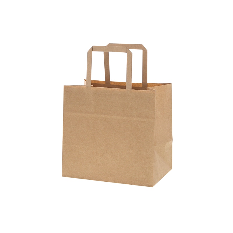 SWAN 紙袋 Nフラットチャームバッグ 220-1(平手) 未晒無地 50枚/袋