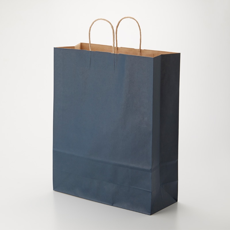 HEIKO 紙袋 25チャームバッグ 25CB カスタムB 未晒 紺C 50枚/袋