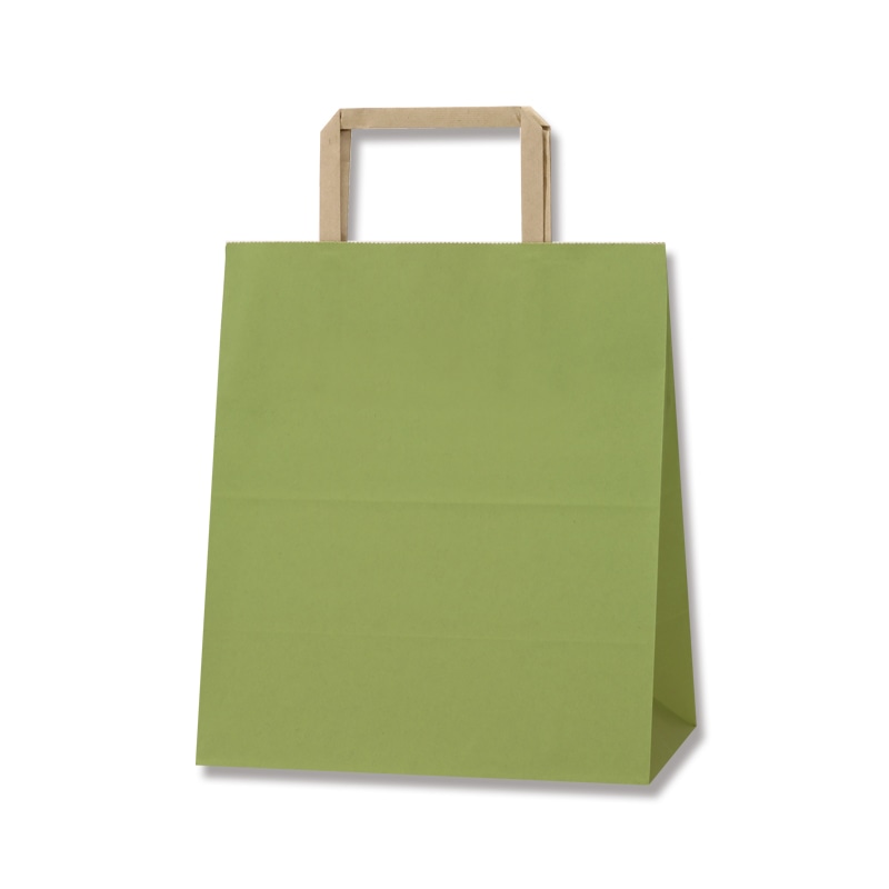 HEIKO 紙袋 H25チャームバッグ S2(平手) まっちゃ 50枚/袋