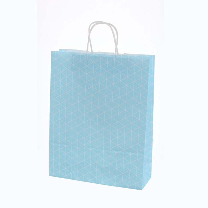 HEIKO 紙袋 25チャームバッグ 25CB 2才 スクエア ブルー 50枚/袋