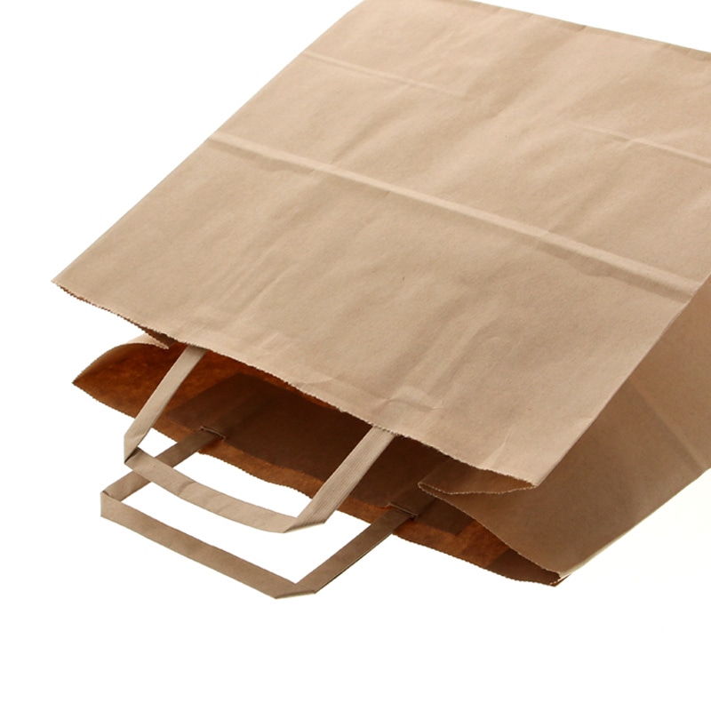 HEIKO 紙袋 H25チャームバッグ 26-5(平手) 未晒無地 50枚/袋