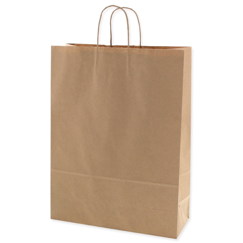 HEIKO 紙袋 25チャームバッグ 25CB カスタムB(丸紐) E未晒無地 50枚/袋