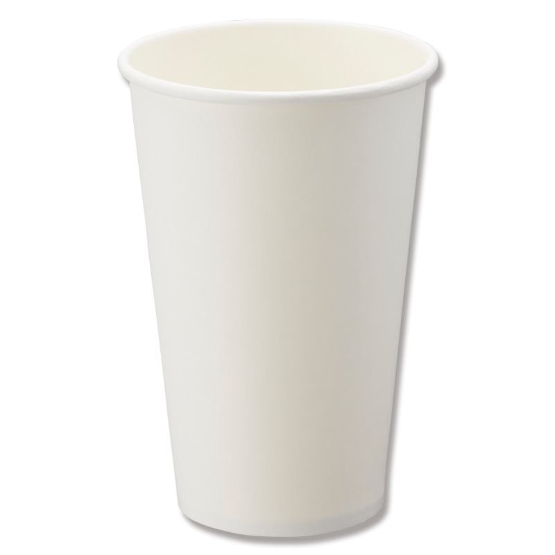 HEIKO 紙コップ(ペーパーカップ) アイス・ホット兼用 16オンス 口径90mm ホワイト 25個/袋