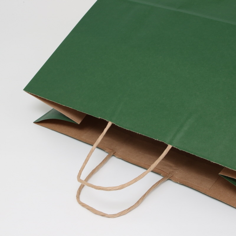 HEIKO 紙袋 25チャームバッグ 25CB 45-1 未晒 グリーンC 50枚/袋