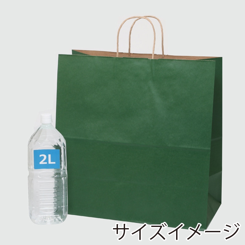 HEIKO 紙袋 25チャームバッグ 25CB 45-1 未晒 グリーンC 50枚/袋