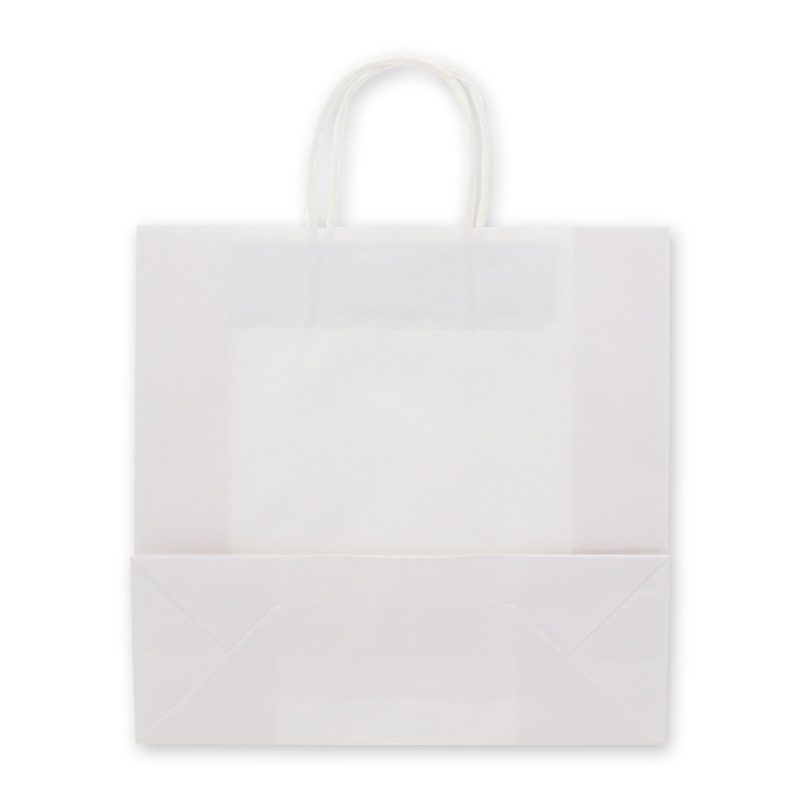 HEIKO 紙袋 25チャームバッグ 25CB 3才 E 晒白無地 50枚/袋