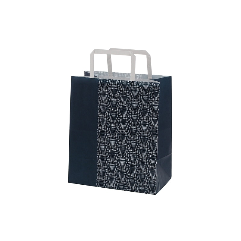 HEIKO 紙袋 H25チャームバッグ S2(平手) 鮫小紋 50枚/袋