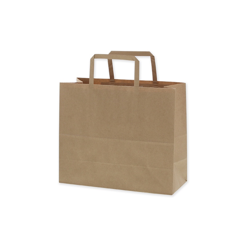 HEIKO 紙袋 H25チャームバッグ 26-2(平手) 未晒無地 50枚/袋