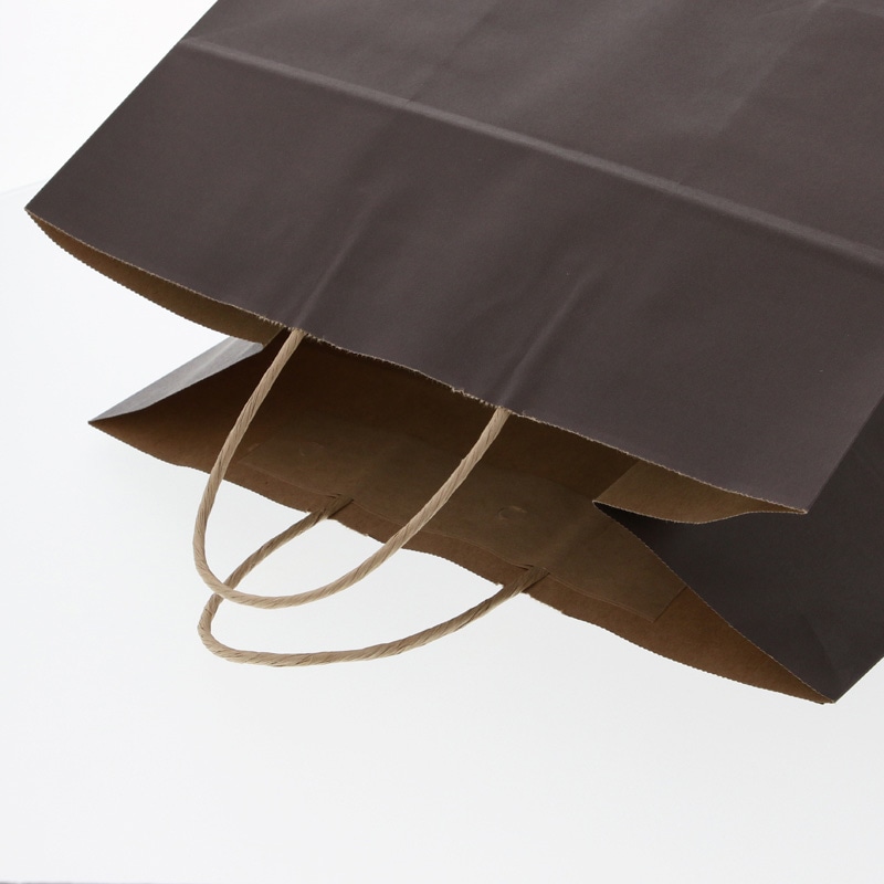 HEIKO 紙袋 25チャームバッグ 25CB 34-1 未晒 焦茶C 50枚/袋