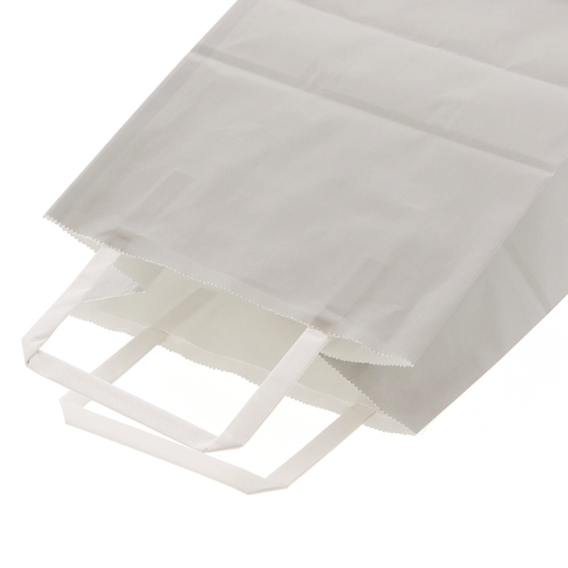 HEIKO 紙袋 H25チャームバッグ 18-1(平手) ニュアンスグレー 50枚/袋