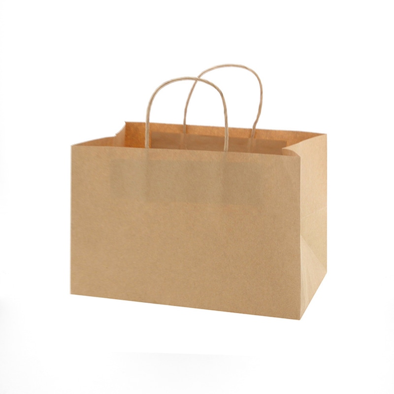 HEIKO 手提げ紙袋 オブロングバッグ 29-19 未晒無地 20枚/袋