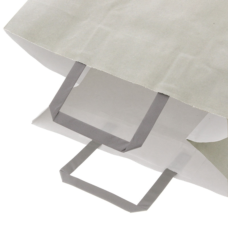 HEIKO 紙袋 Hフラットチャームバッグ 300-1(平手) エコアッシュ 50枚/袋