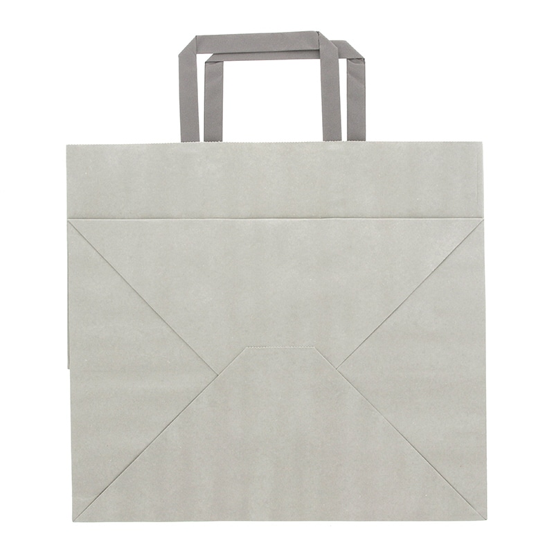 HEIKO 紙袋 Hフラットチャームバッグ 300-1(平手) エコアッシュ 50枚/袋