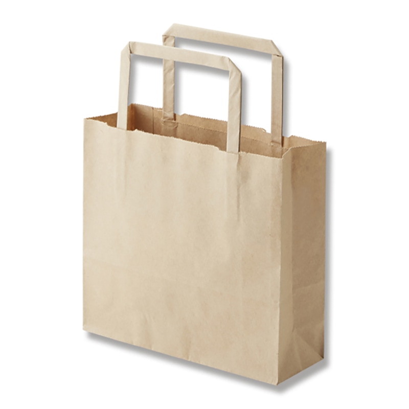 HEIKO 紙袋 H25チャームバッグ 18-2(平手) 未晒無地 50枚/袋