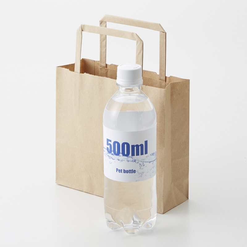 HEIKO 紙袋 H25チャームバッグ 18-2(平手) 未晒無地 50枚/袋 003273270