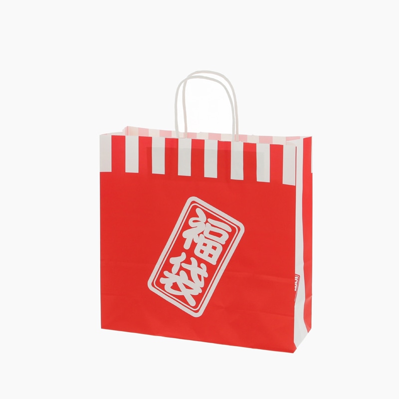 HEIKO 紙袋 福袋 25チャームバッグ 25CB 3才 紅白 50枚/袋