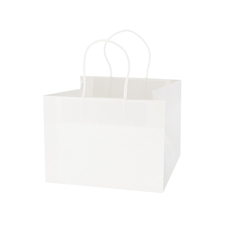 HEIKO 紙袋 Pスムースバッグ 27-27 白無地 25枚/袋