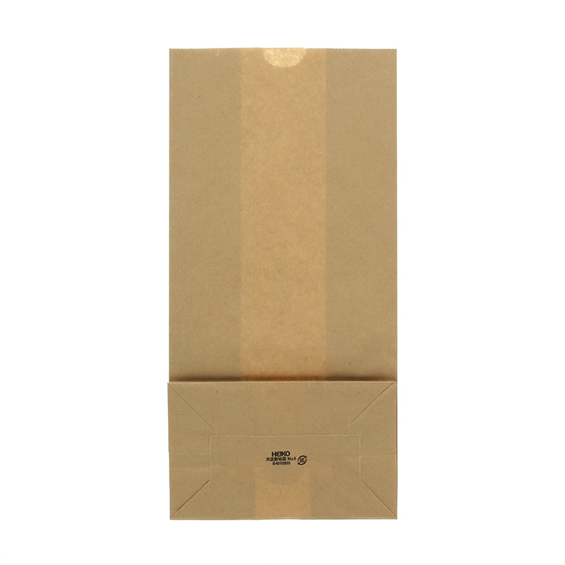 HEIKO 紙袋 角底袋 No.8 未晒無地 100枚/袋 004010800 包装用品・店舗