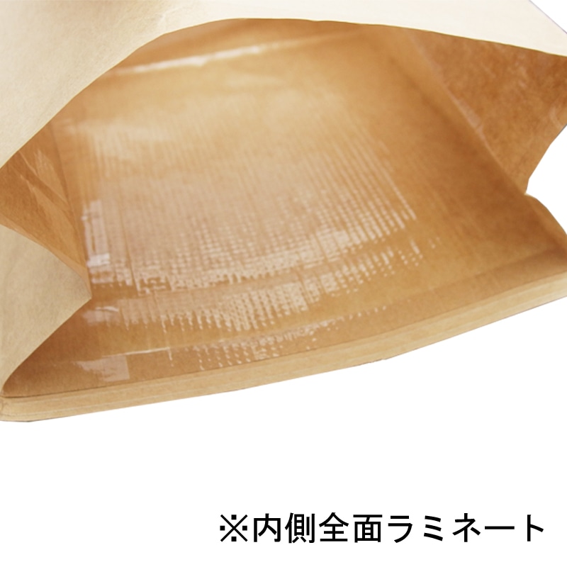 HEIKO 紙袋 窓付袋(内側ラミネート) ワイヤー付 15.5-7 未晒無地 10枚/袋