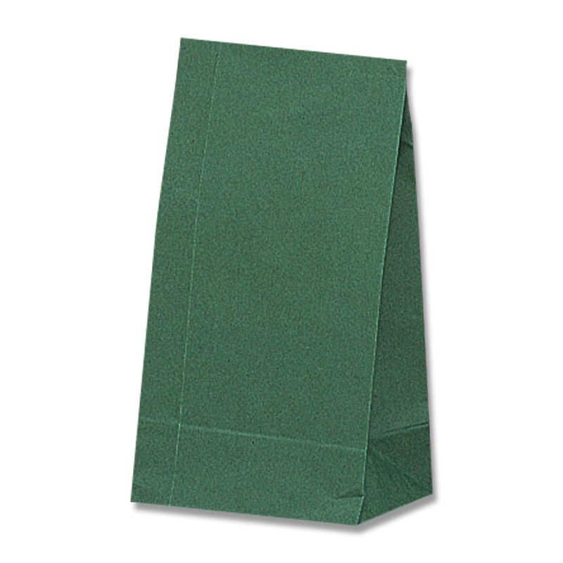 HEIKO 紙袋 角底袋 No.4 未晒無地グリーン 100枚/袋