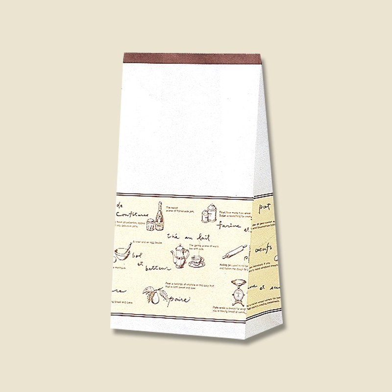 HEIKO 紙袋 角底袋 No.6 ティータイム 100枚/袋