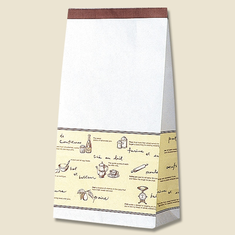 HEIKO 紙袋 角底袋 No.12 ティータイム 100枚/袋