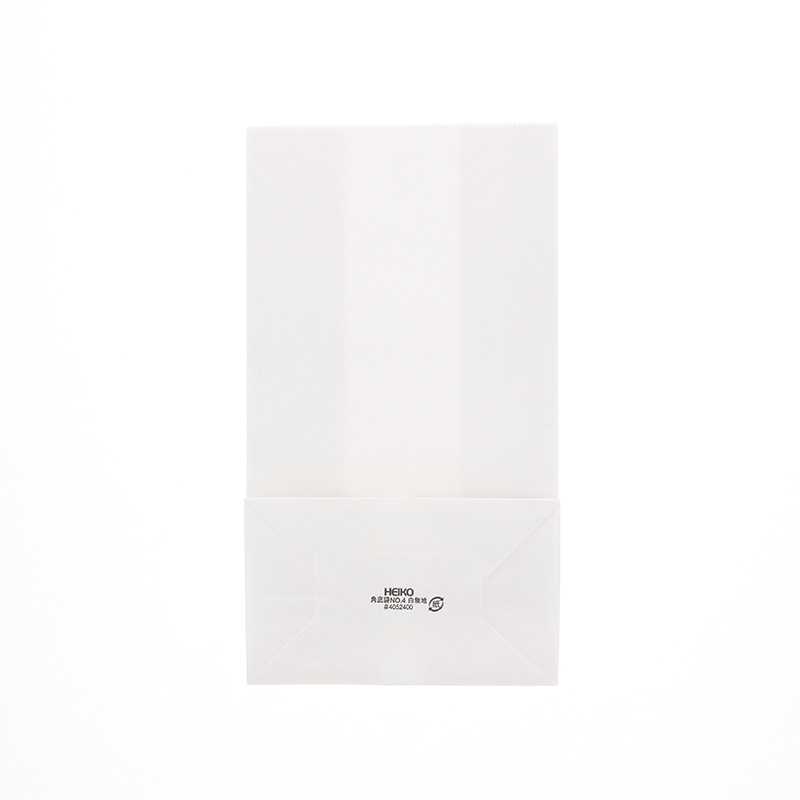 HEIKO 紙袋 角底袋 No.4 白無地 100枚/袋
