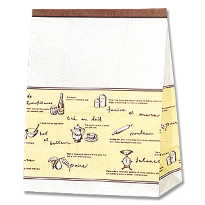 HEIKO 紙袋 角底袋 ケーキバッグ 小 ティータイム 100枚/袋