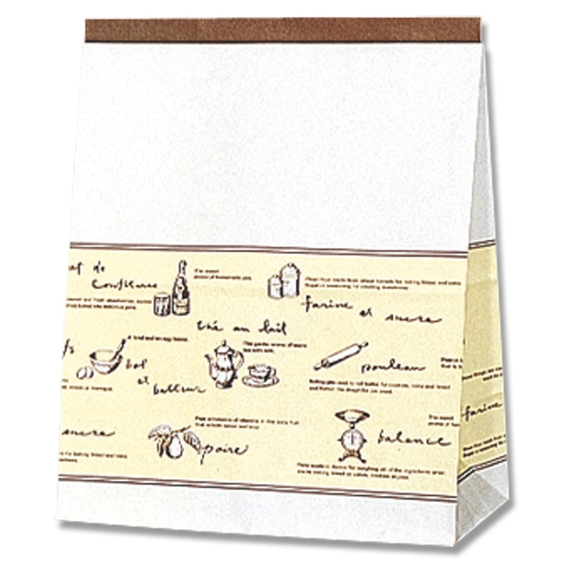 HEIKO 紙袋 角底袋 ケーキバッグ 大 ティータイム 100枚/袋