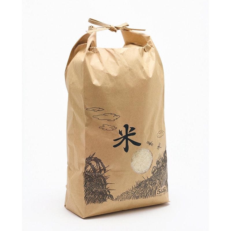 米袋 3kg 米バンド(紐)付き 窓あり 100枚/袋