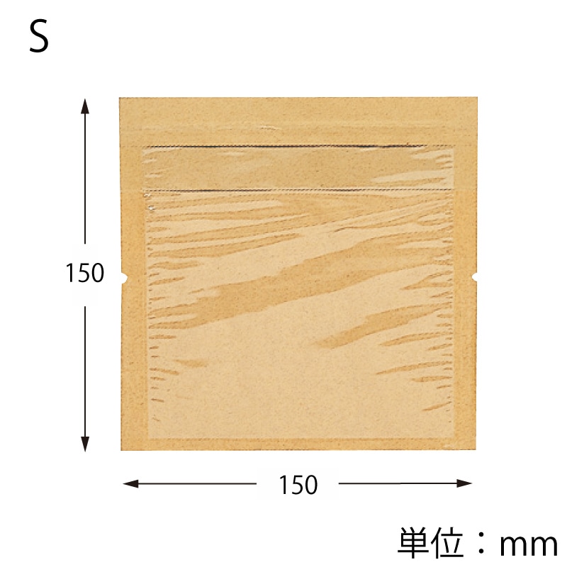 HEIKO 惣菜袋 窓付きディッシュバッグ S 無地 100枚/袋