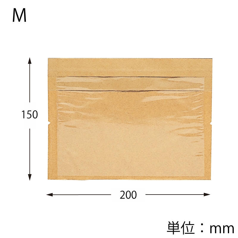 HEIKO 惣菜袋 窓付きディッシュバッグ M 無地 100枚/袋