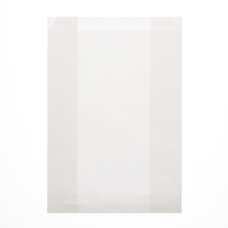 HEIKO 耐油ガゼットパック 特大 白無地 100枚/袋