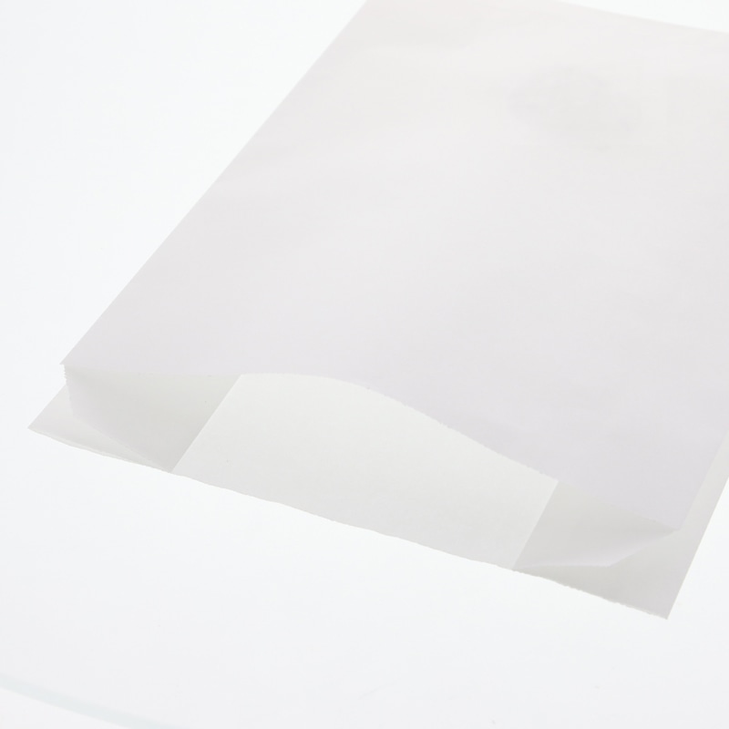 HEIKO 耐油ガゼットパック 特大 白無地 100枚/袋