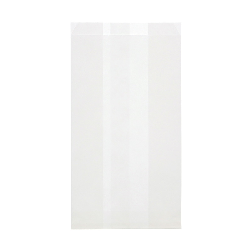 HEIKO 耐油ガゼットパック 中 白無地 100枚/袋